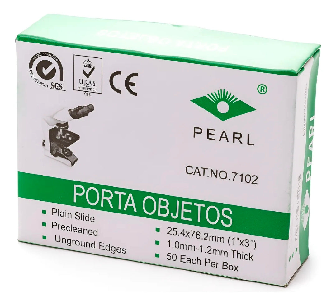 caja de portaobjetos para microscopio Pearl (CAT NO. 7102)