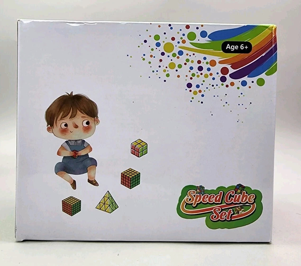 Juego de 5 cubos de velocidad (2x2, 4x4, 5x5, Megaminx y pirámide)