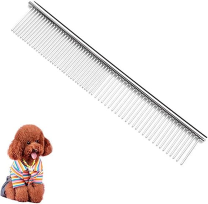 Peines para Perros Gatos,ovejas Grooming, Mascotas 19cm,Acero Inoxidable para Eliminar Nudos y Pelos Enredados Marca andis