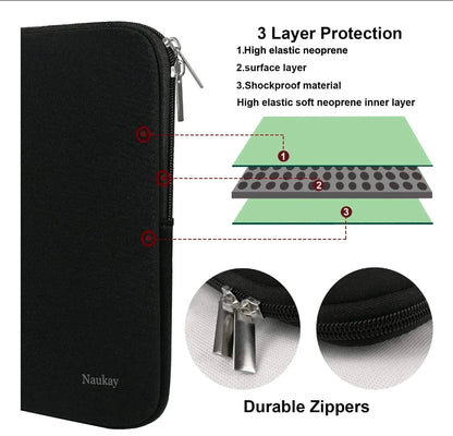 Funda protectora de neopreno   Naukay para notebook