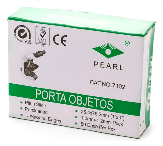 caja de portaobjetos para microscopio Pearl (CAT NO. 7102)